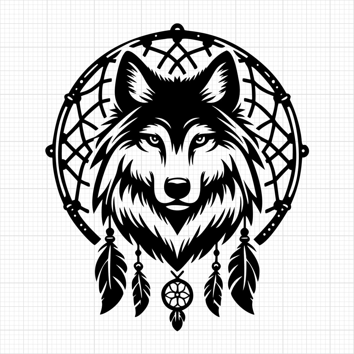 Dreamcatcher Wolf