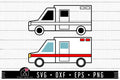 FREE Ambulance Van SVG EMT Emergency Vehicle Cut Files