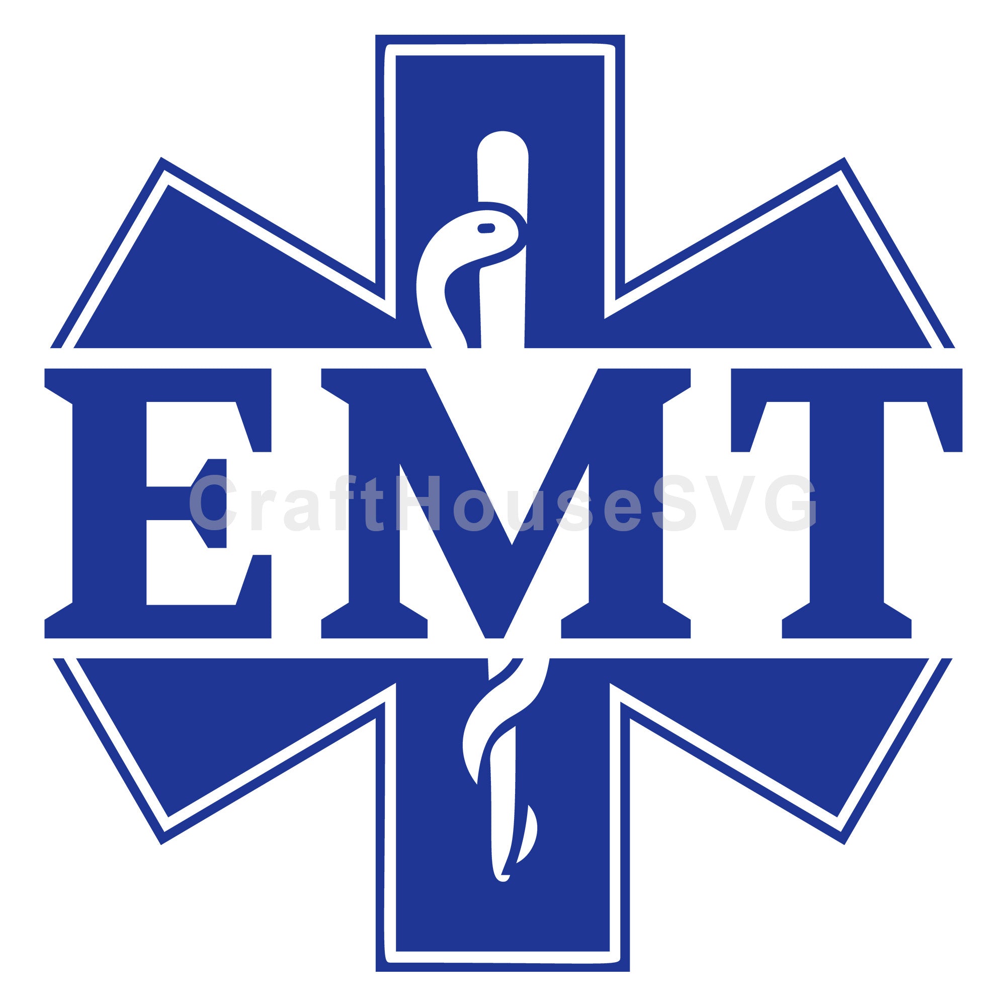 EMT Star Of Light SVG EMS Paramedic Cut Files