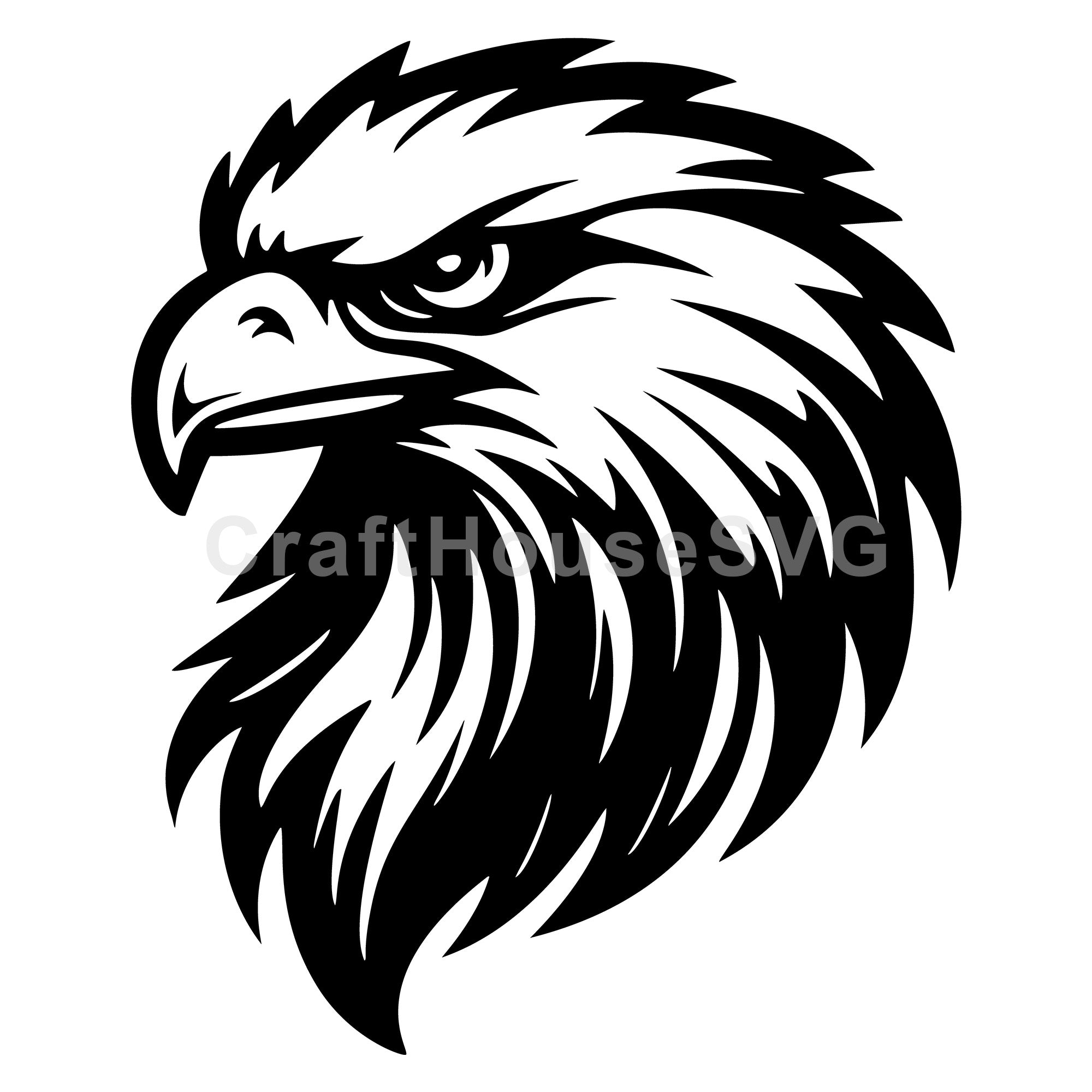 Eagle Head Silhouette SVG