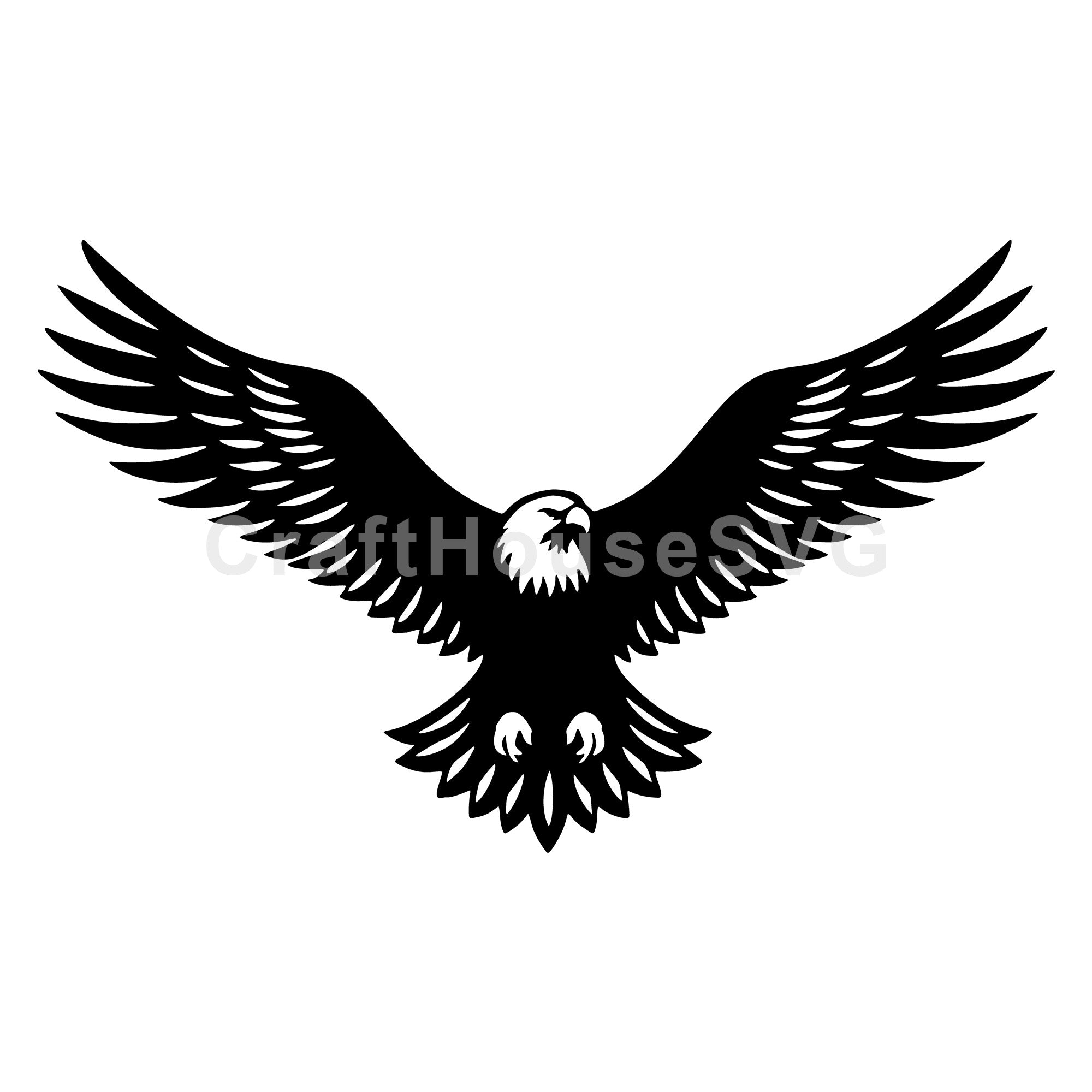 Eagle Soaring SVG