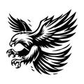 Eagle Mid Flight SVG design for Cricut, Silhouette, laser cutting, vinyl, sublimation, and craft projects.
