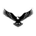 Eagle Soaring SVG design for Cricut, Silhouette, laser cutting, vinyl, sublimation, and craft projects.