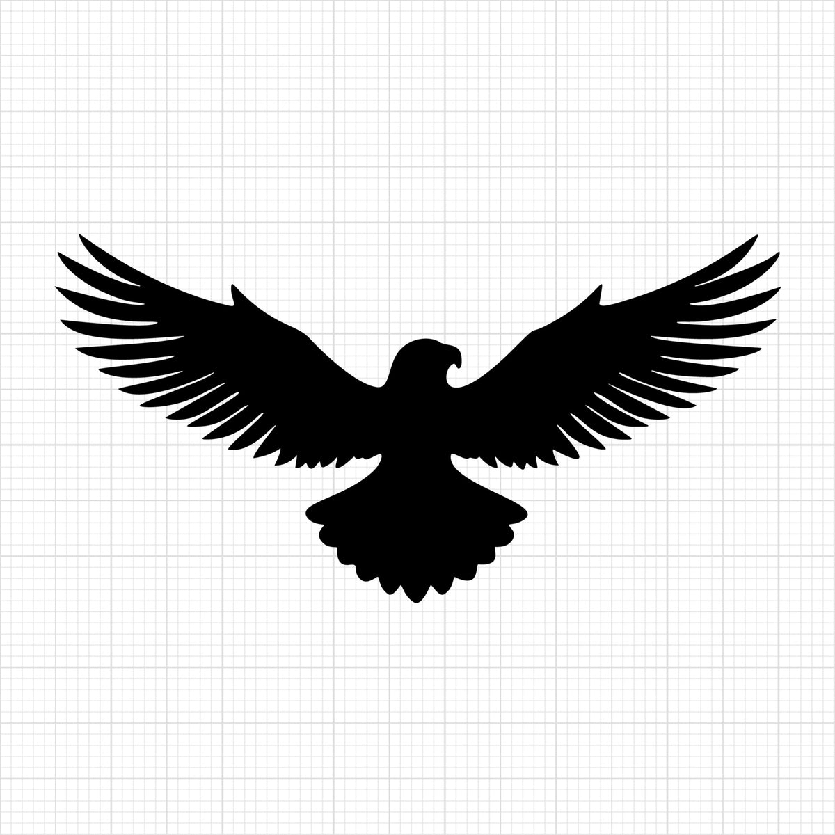 Eagle Spread Wings Silhouette
