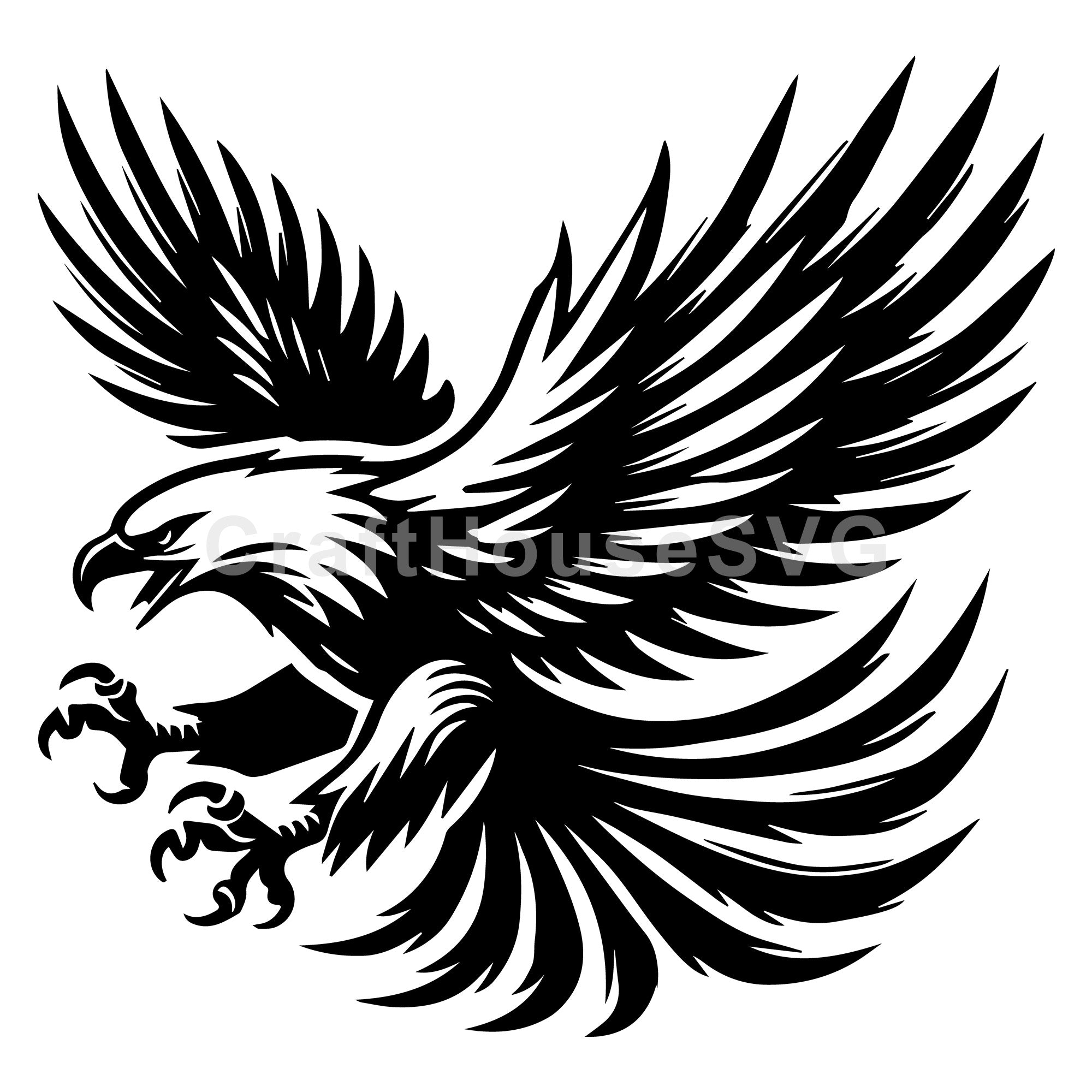 Eagle in Flight SVG