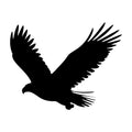 Eagles Flying Silhouette SVG design for Cricut, Silhouette, laser cutting, vinyl, sublimation, and craft projects.