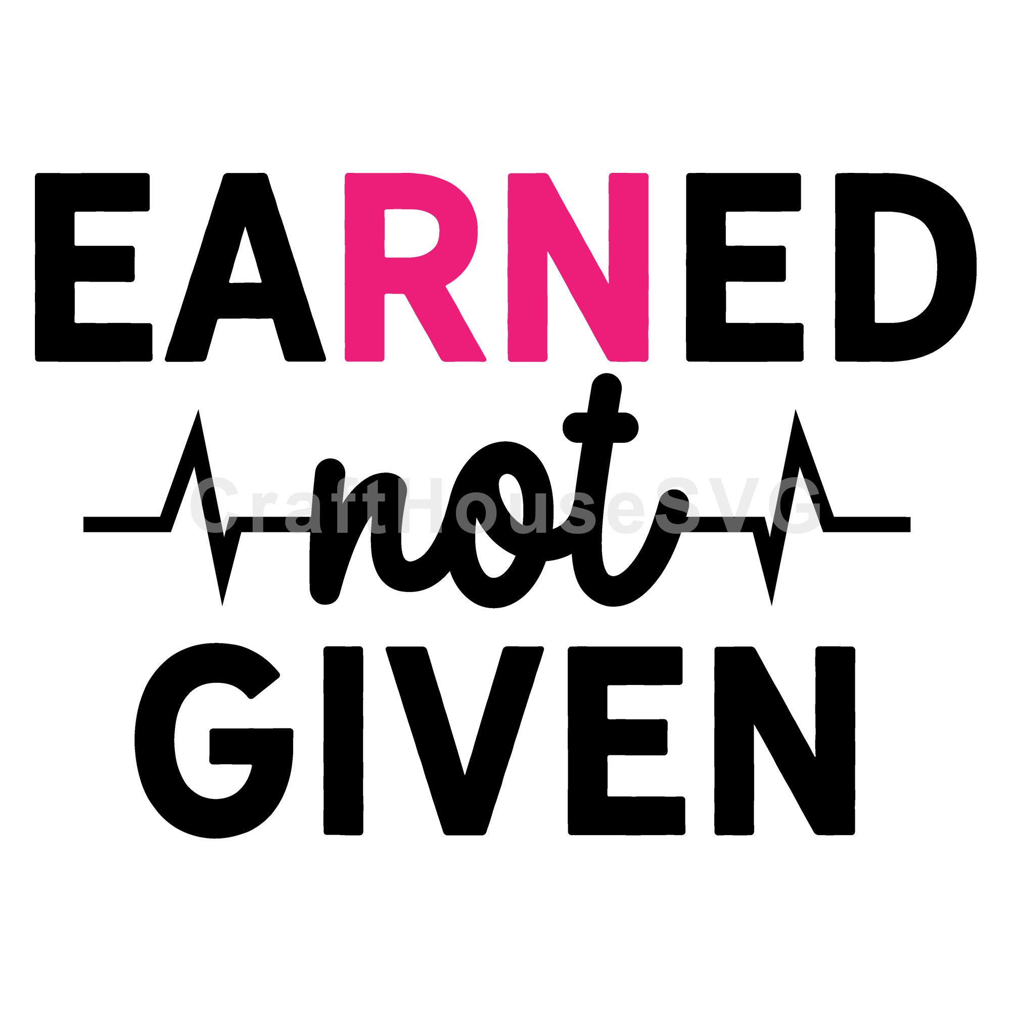 Earned not given SVG