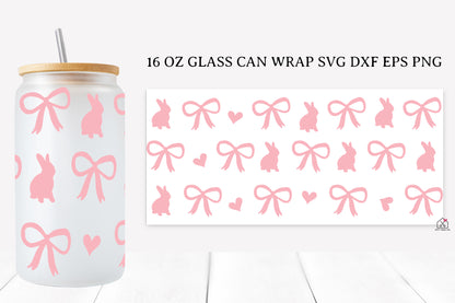 Easter 16 Oz Glass Can Wrap SVG Bundle