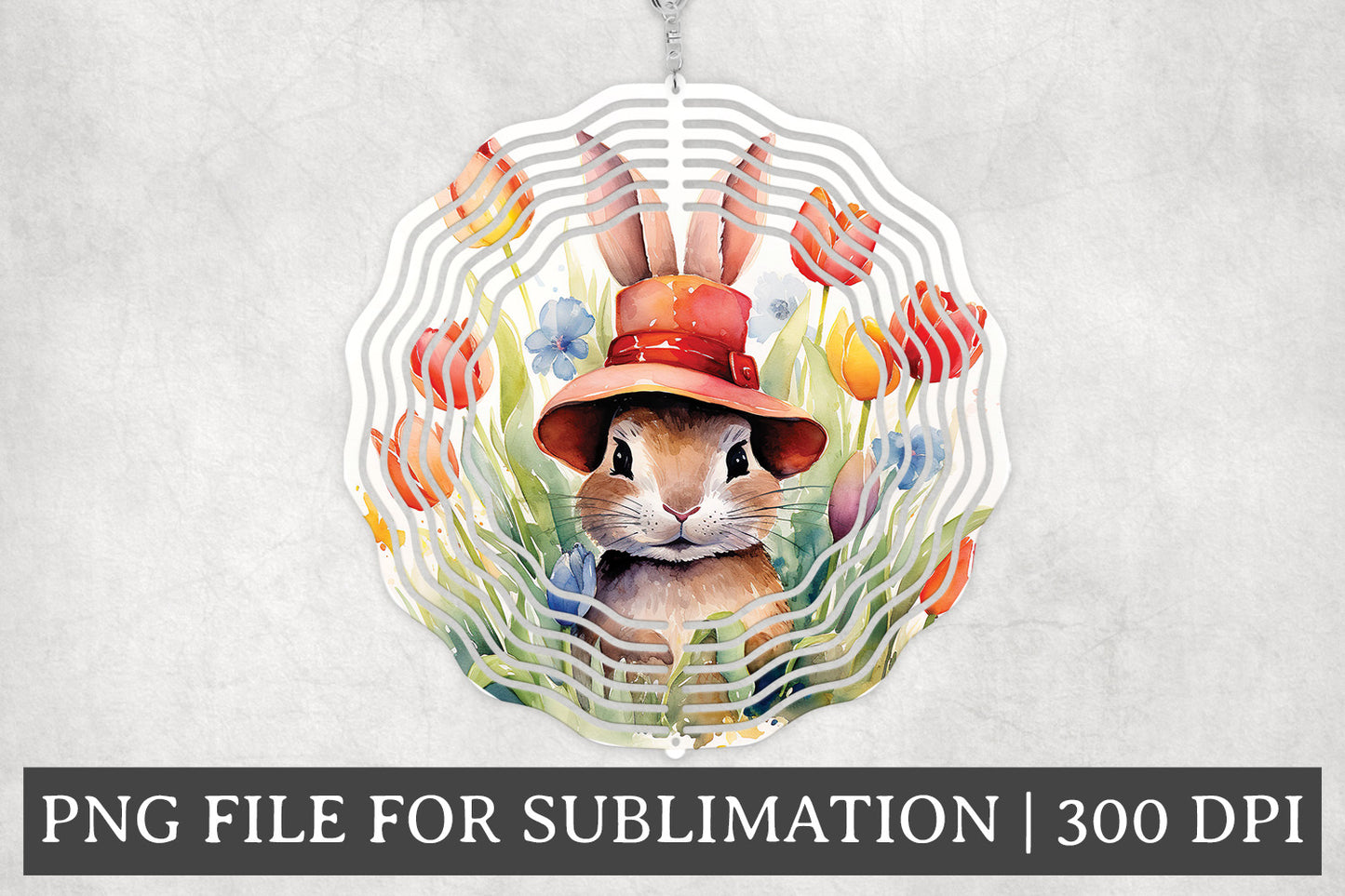 Easter Round Windspinner Bundle Sublimation Designs PNG