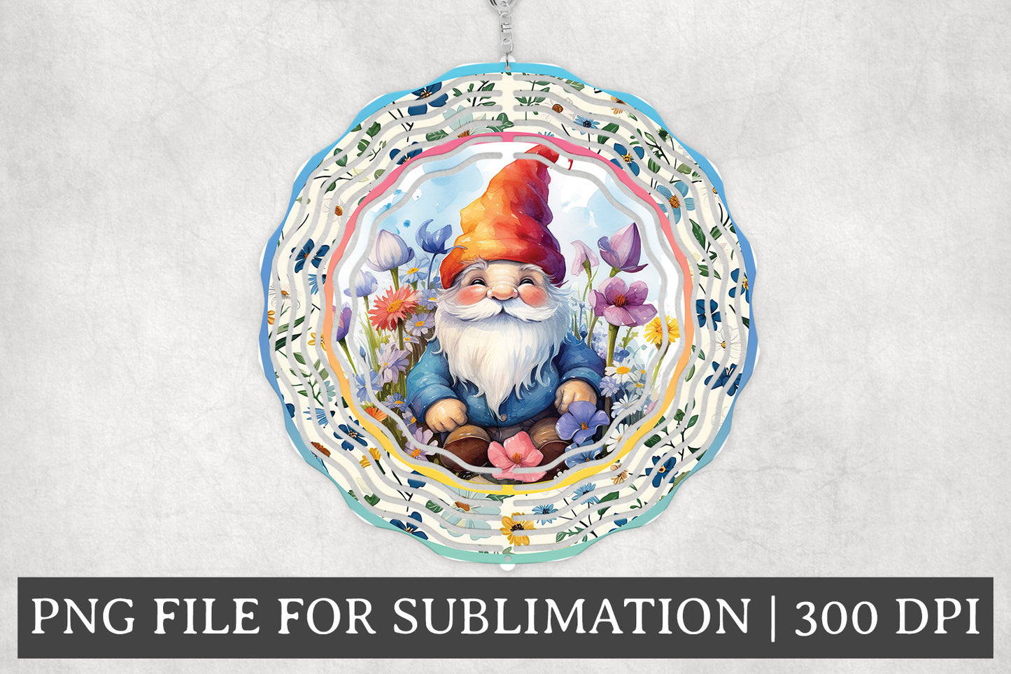 Easter Round Windspinner Bundle Sublimation Designs PNG