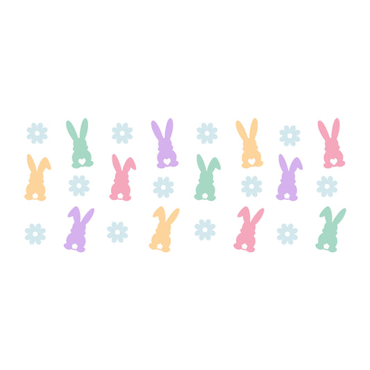 Easter Glass Can Wrap SVG design for Cricut, Silhouette, laser cutting, vinyl, sublimation, and craft projects.