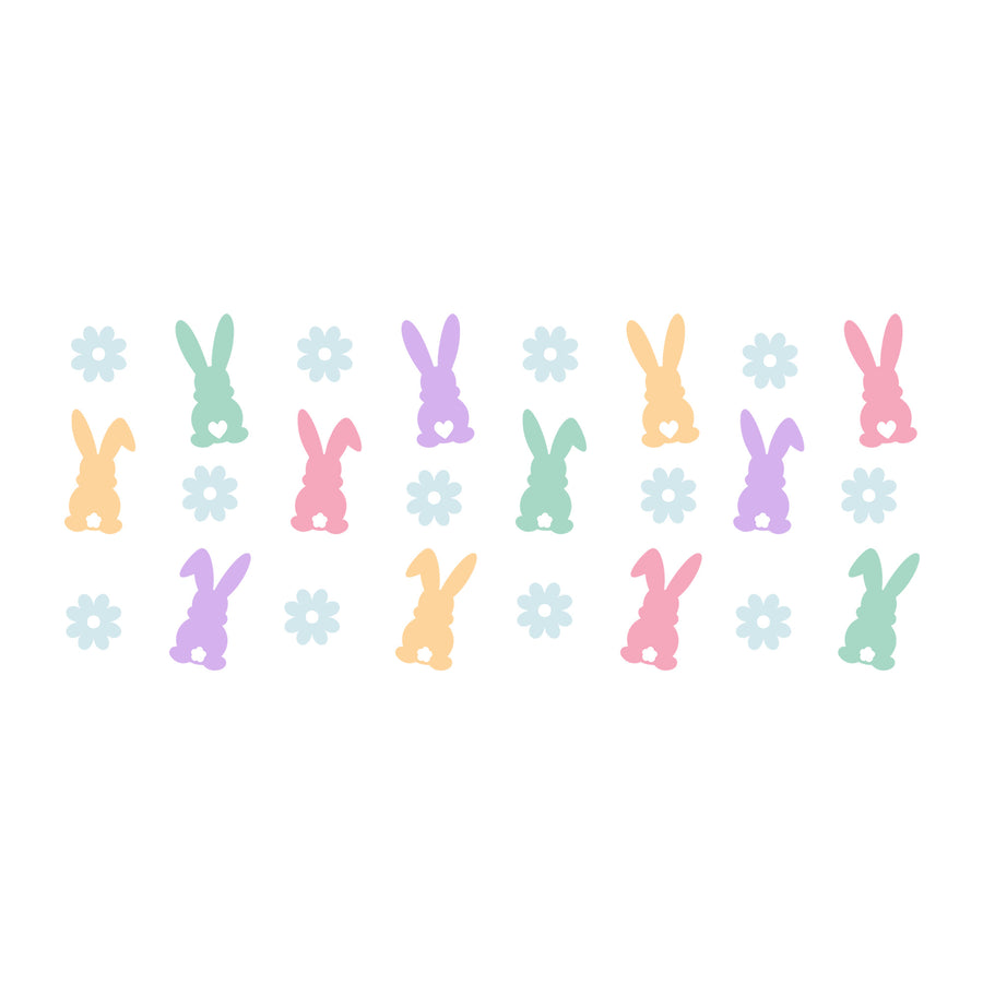 Easter Glass Can Wrap SVG design for Cricut, Silhouette, laser cutting, vinyl, sublimation, and craft projects.