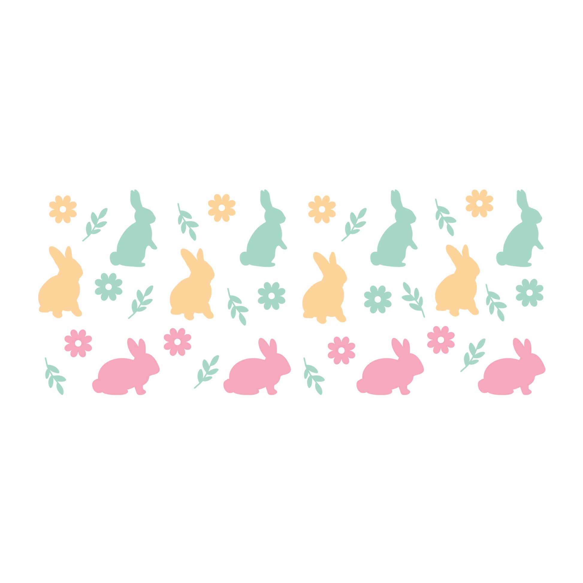 Easter Glass Can Wrap SVG design for Cricut, Silhouette, laser cutting, vinyl, sublimation, and craft projects.