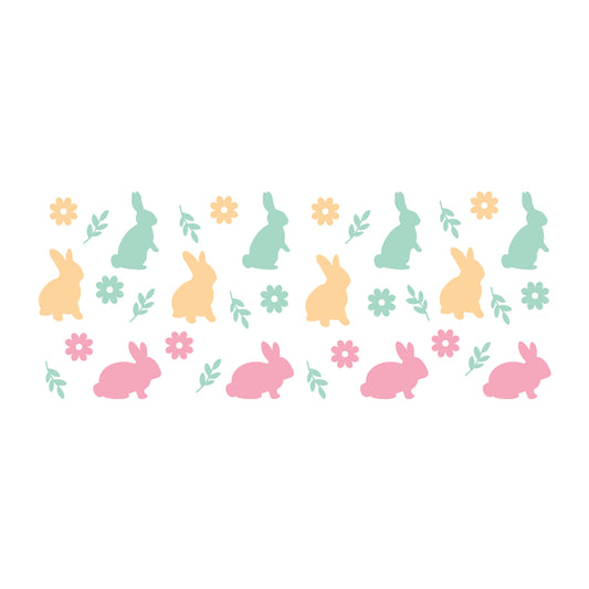 Easter Glass Can Wrap SVG design for Cricut, Silhouette, laser cutting, vinyl, sublimation, and craft projects.