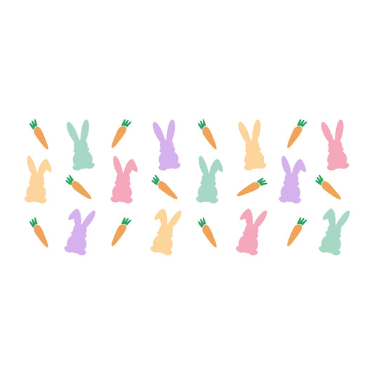 Easter Glass Can Wrap SVG design for Cricut, Silhouette, laser cutting, vinyl, sublimation, and craft projects.