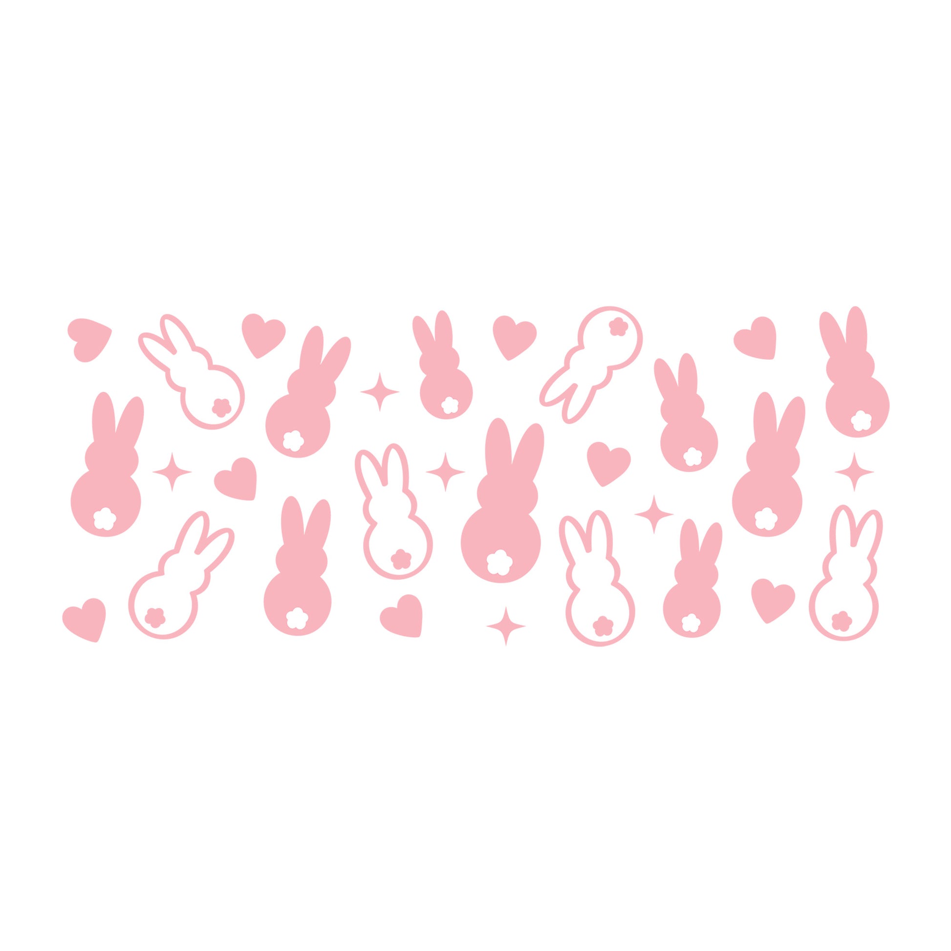 Easter Glass Can Wrap SVG design for Cricut, Silhouette, laser cutting, vinyl, sublimation, and craft projects.