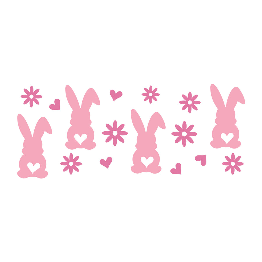 Easter Glass Can Wrap SVG design for Cricut, Silhouette, laser cutting, vinyl, sublimation, and craft projects.