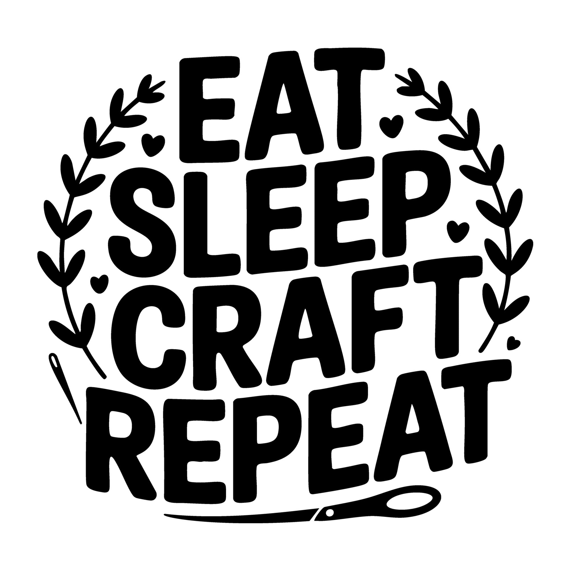 Eat Sleep Craft Repeat SVG