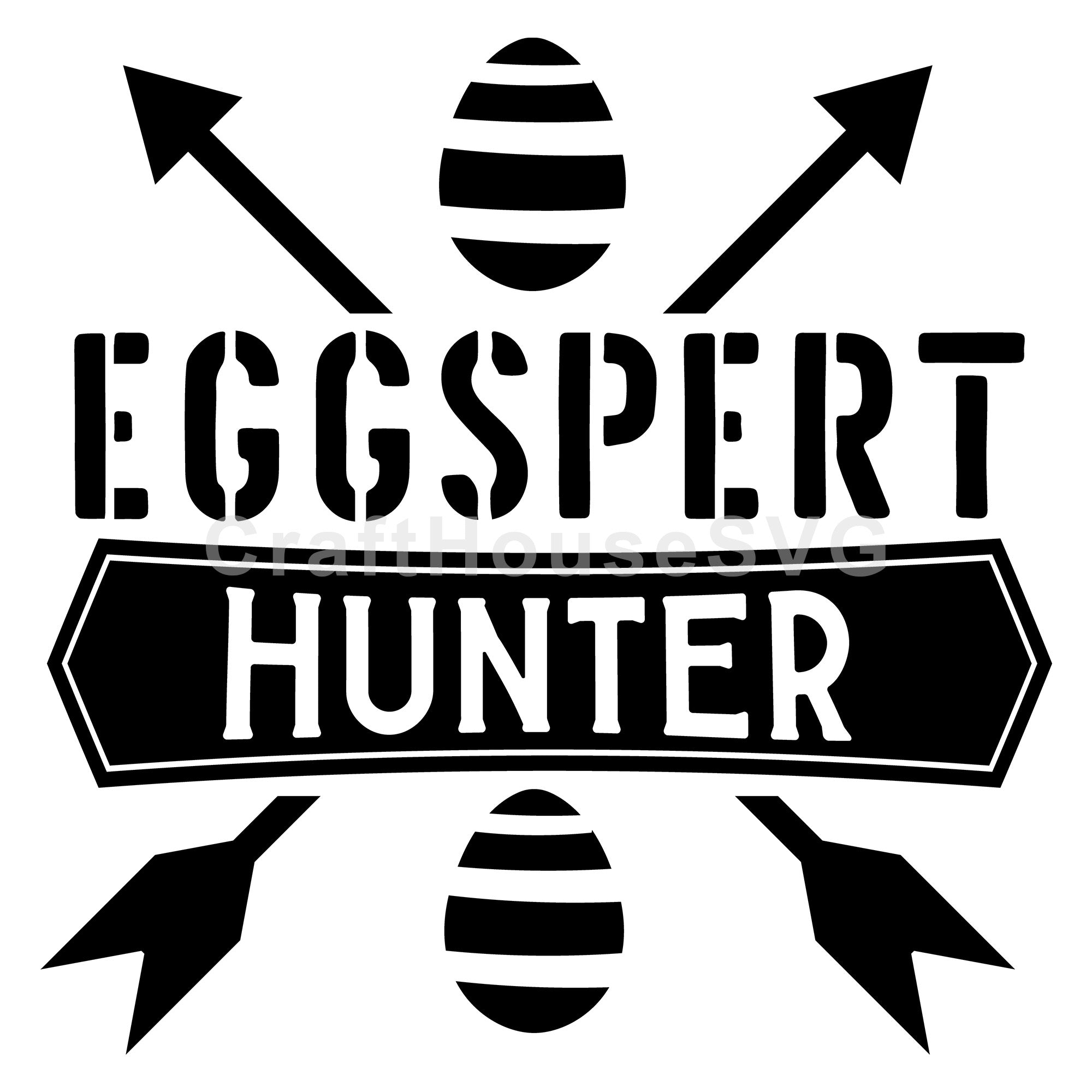 Eggspert hunter SVG | M46F | An Easter SVG cut file