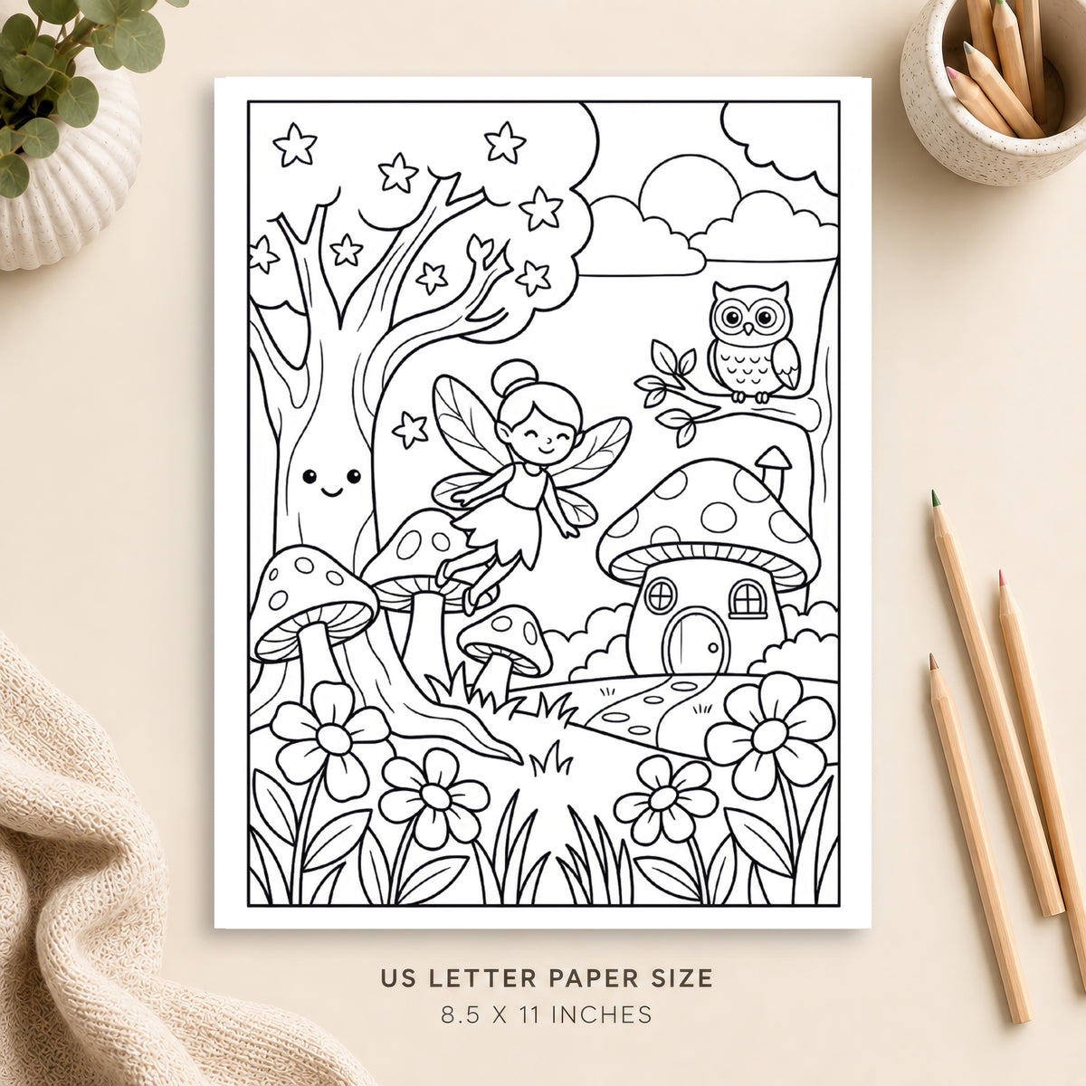 Enchanted Forest Coloring Page 5