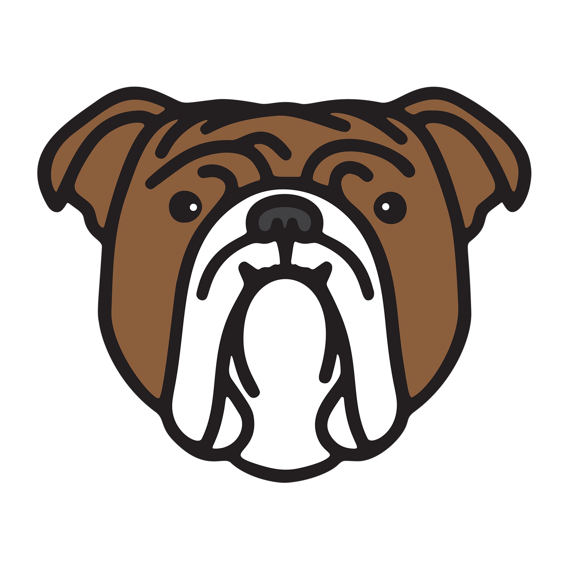 English Bulldog SVG dog design for Cricut, Silhouette, laser cutting, vinyl, sublimation, and pet craft projects.