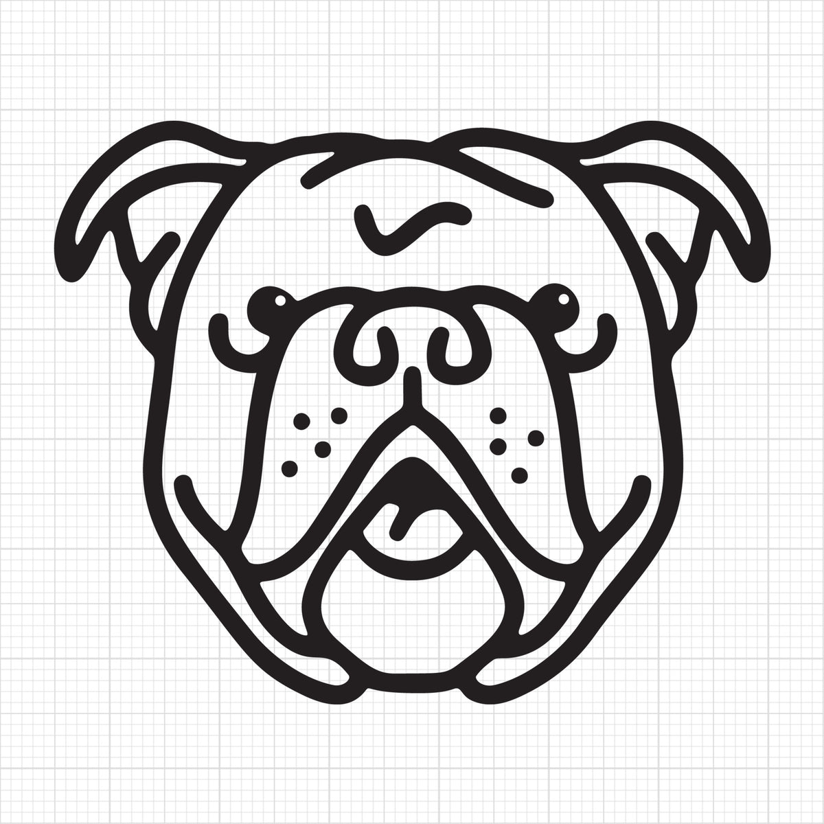 English Bulldog Outline