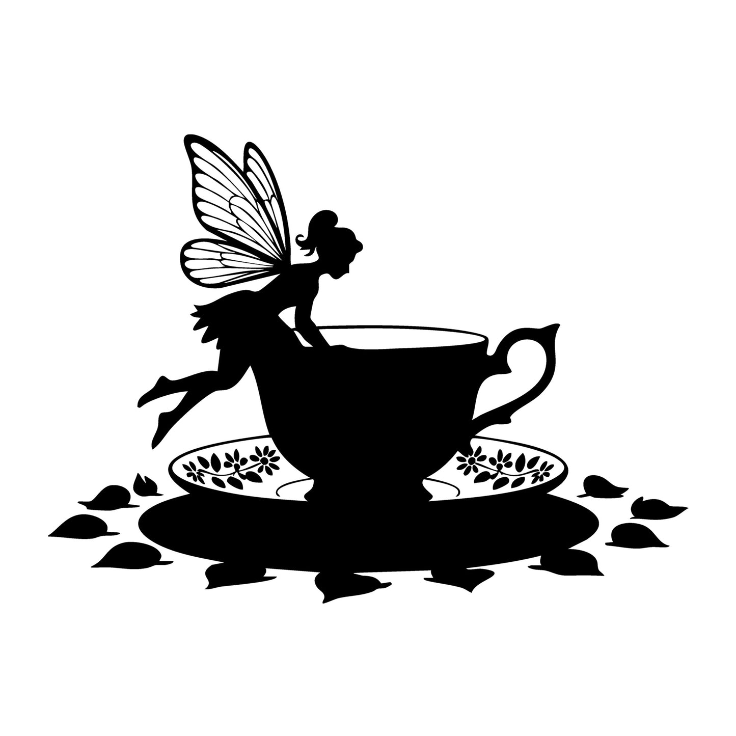 Fairy SVG for Cricut, Silhouette, laser cutting, vinyl, sublimation, fantasy crafts, decals, signs, and DIY craft projects.