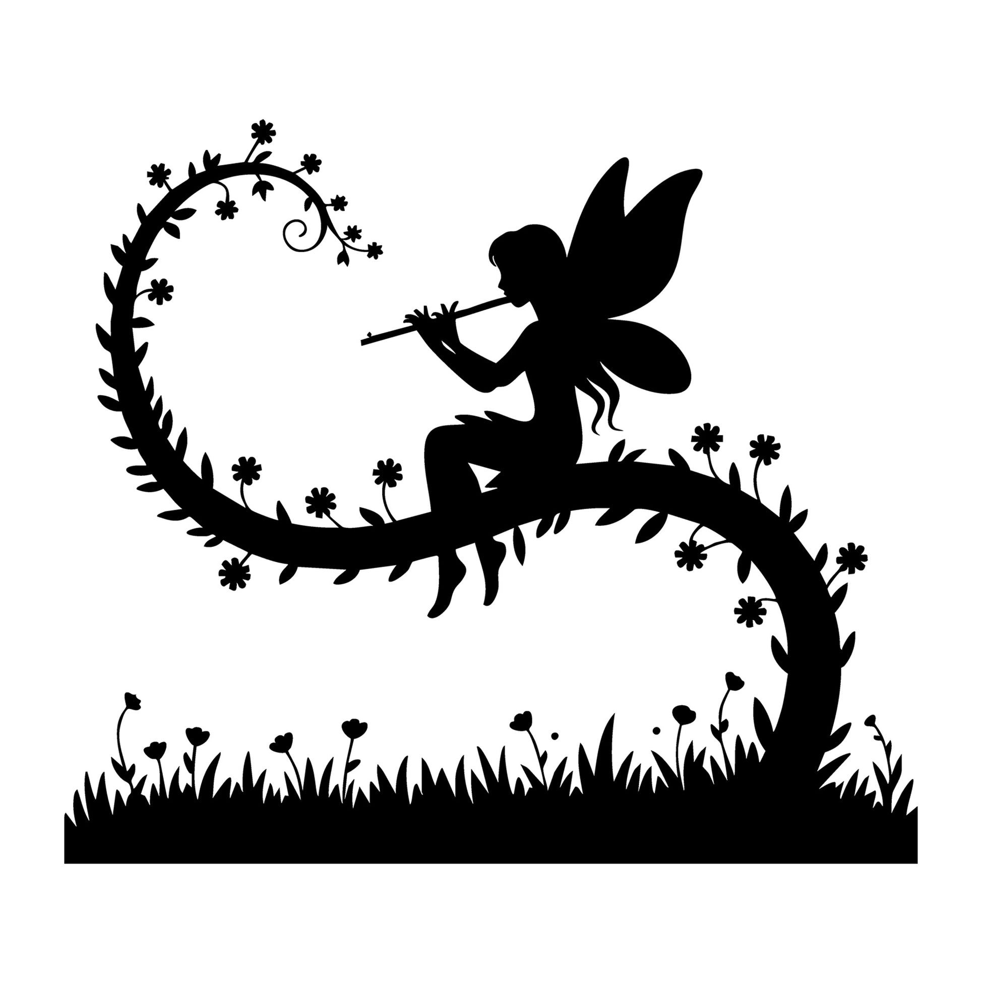 Fairy SVG for Cricut, Silhouette, laser cutting, vinyl, sublimation, fantasy crafts, decals, signs, and DIY craft projects.