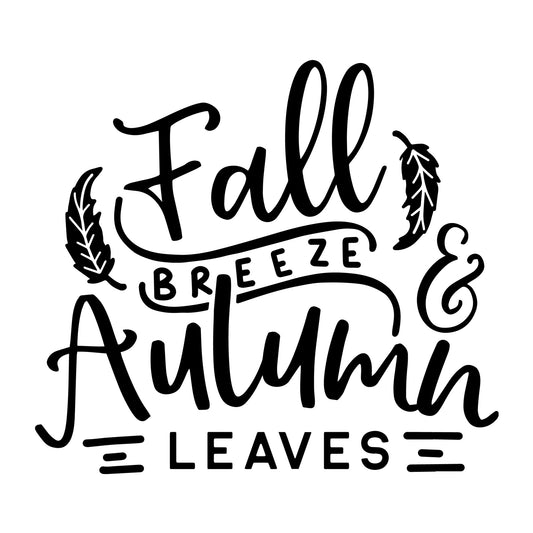 Fall breeze and Autumn leaves SVG
