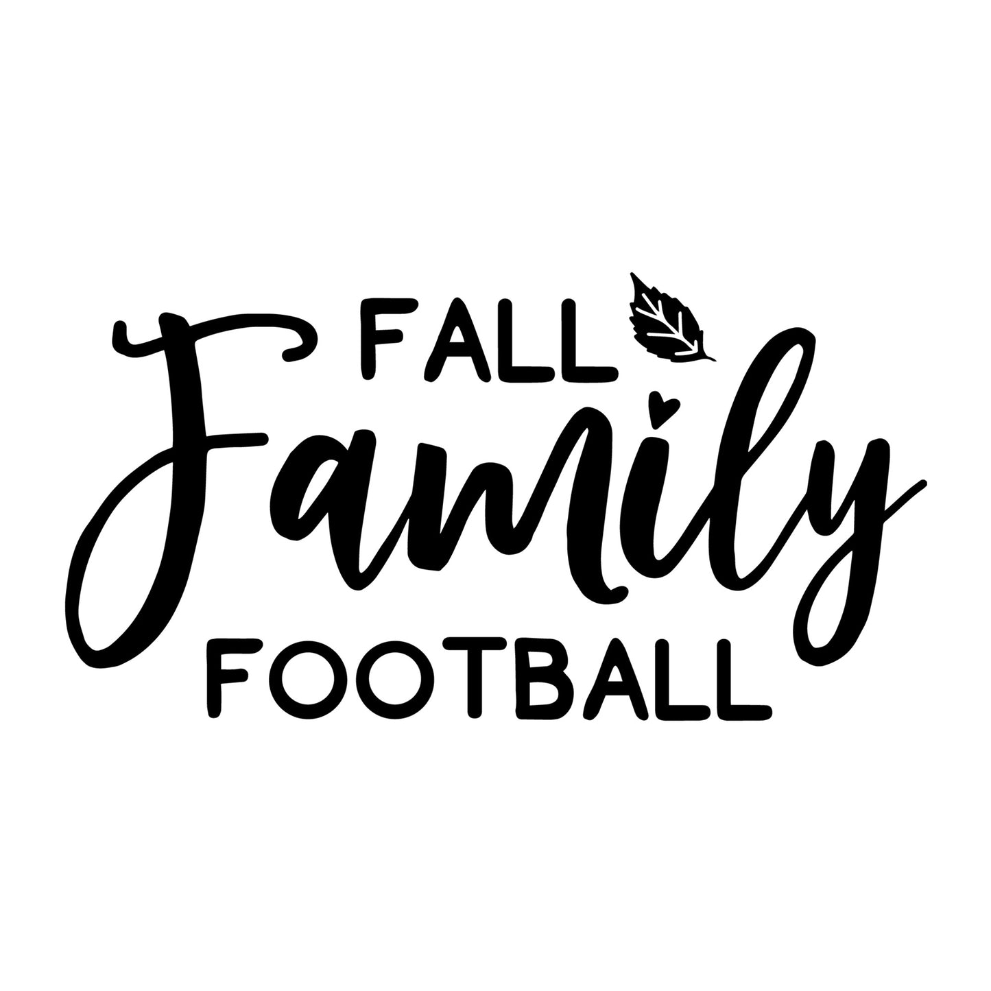 Fall family football SVG