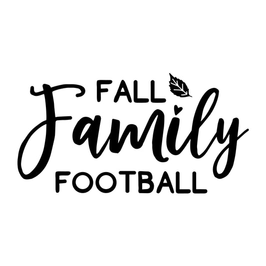 Fall family football SVG