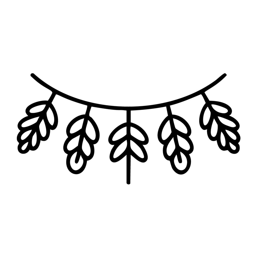 Fall Leaf Garland SVG