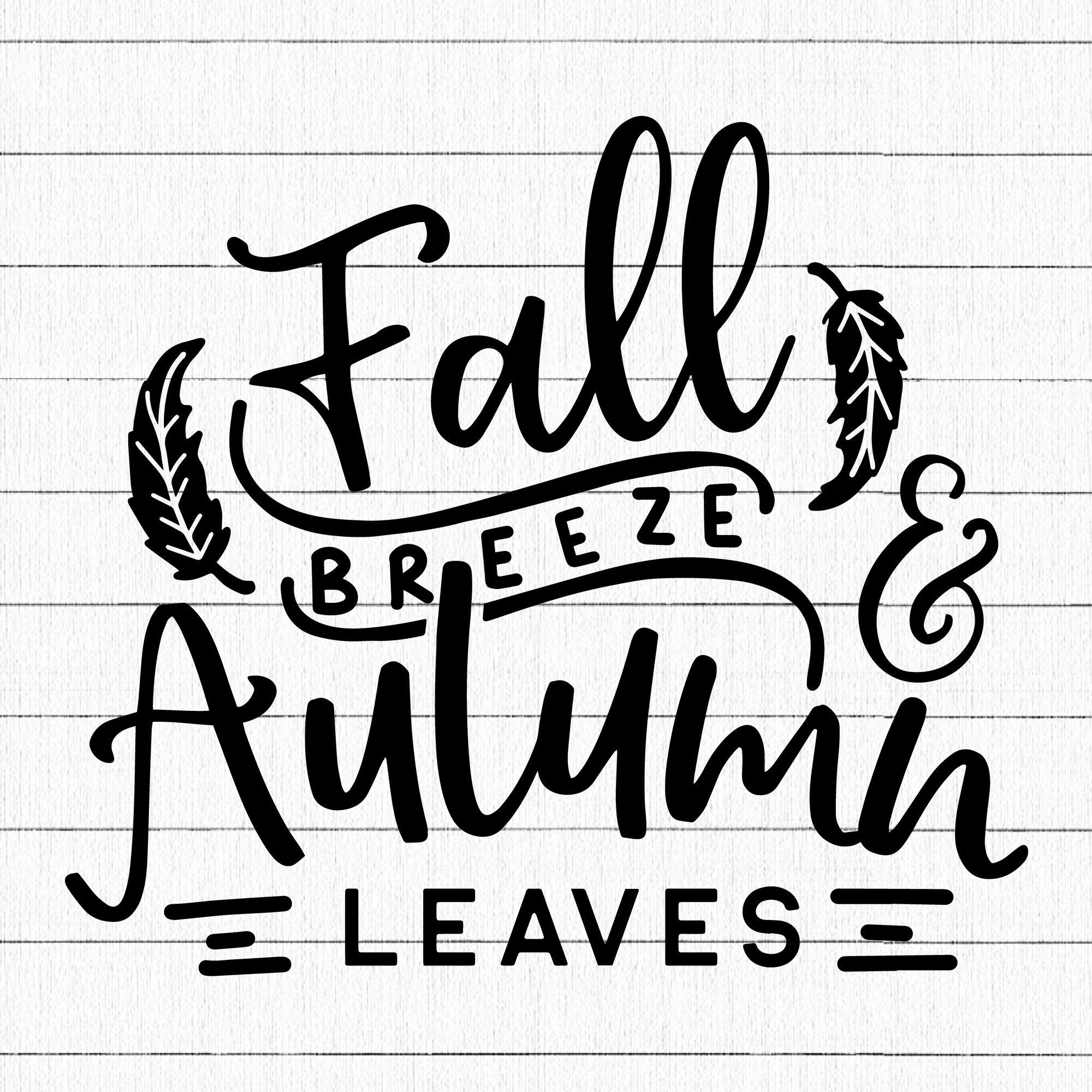 Fall breeze and Autumn leaves SVG | M29F2