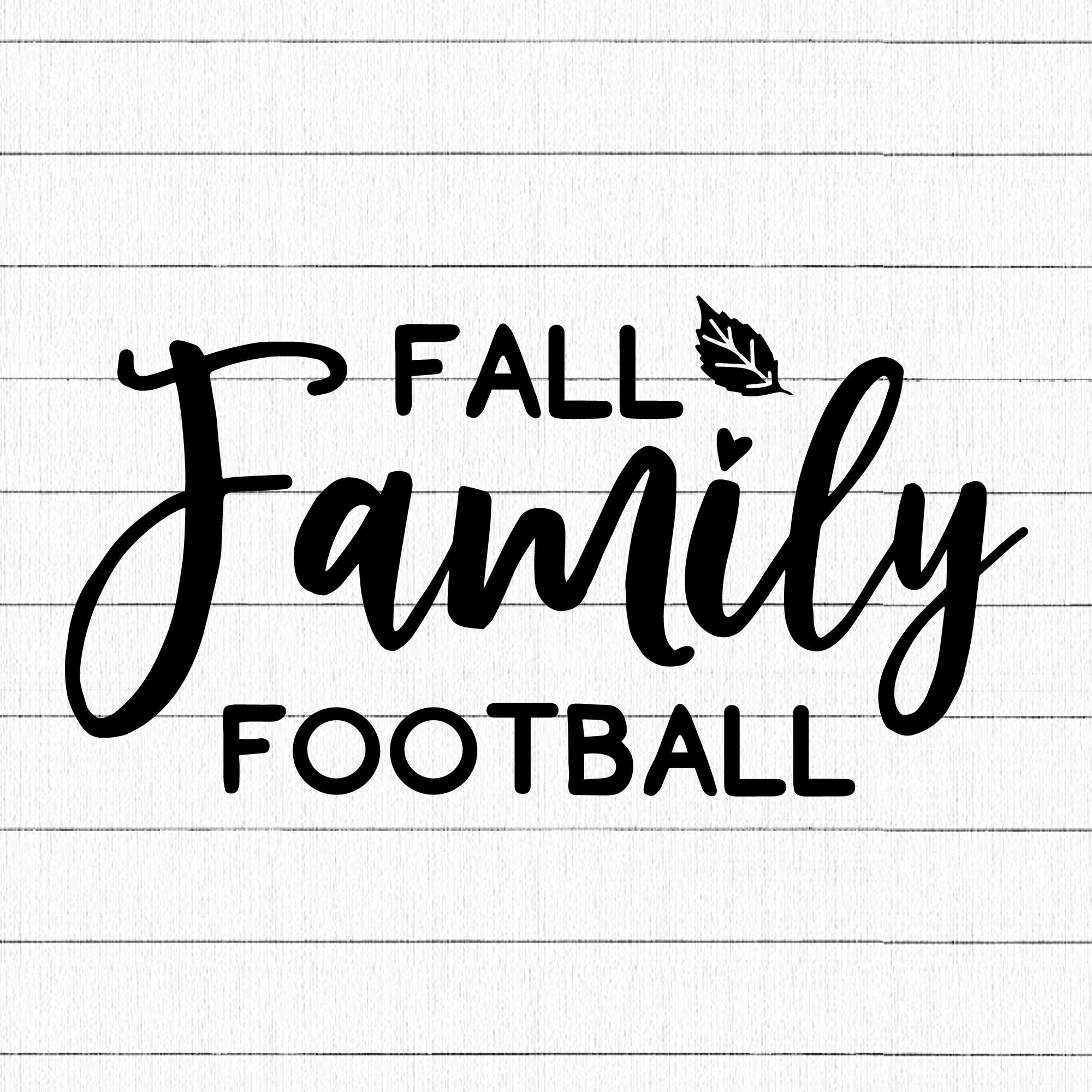 Fall family football SVG | M29F4