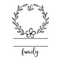 Family Monogram SVG design for Cricut, Silhouette, laser cutting, vinyl, sublimation, and family monogram craft projects.