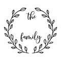 Family Monogram SVG design for Cricut, Silhouette, laser cutting, vinyl, sublimation, and family monogram craft projects.