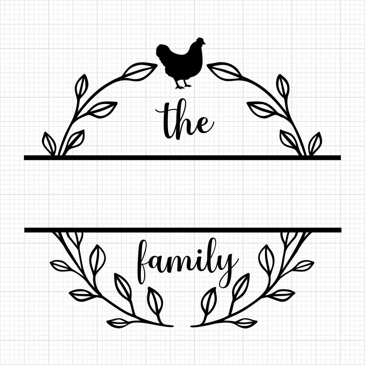 Family Monogram Chicken