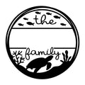 Family Monogram Turtle SVG design for Cricut, Silhouette, laser cutting, vinyl, sublimation, and family monogram craft projects.