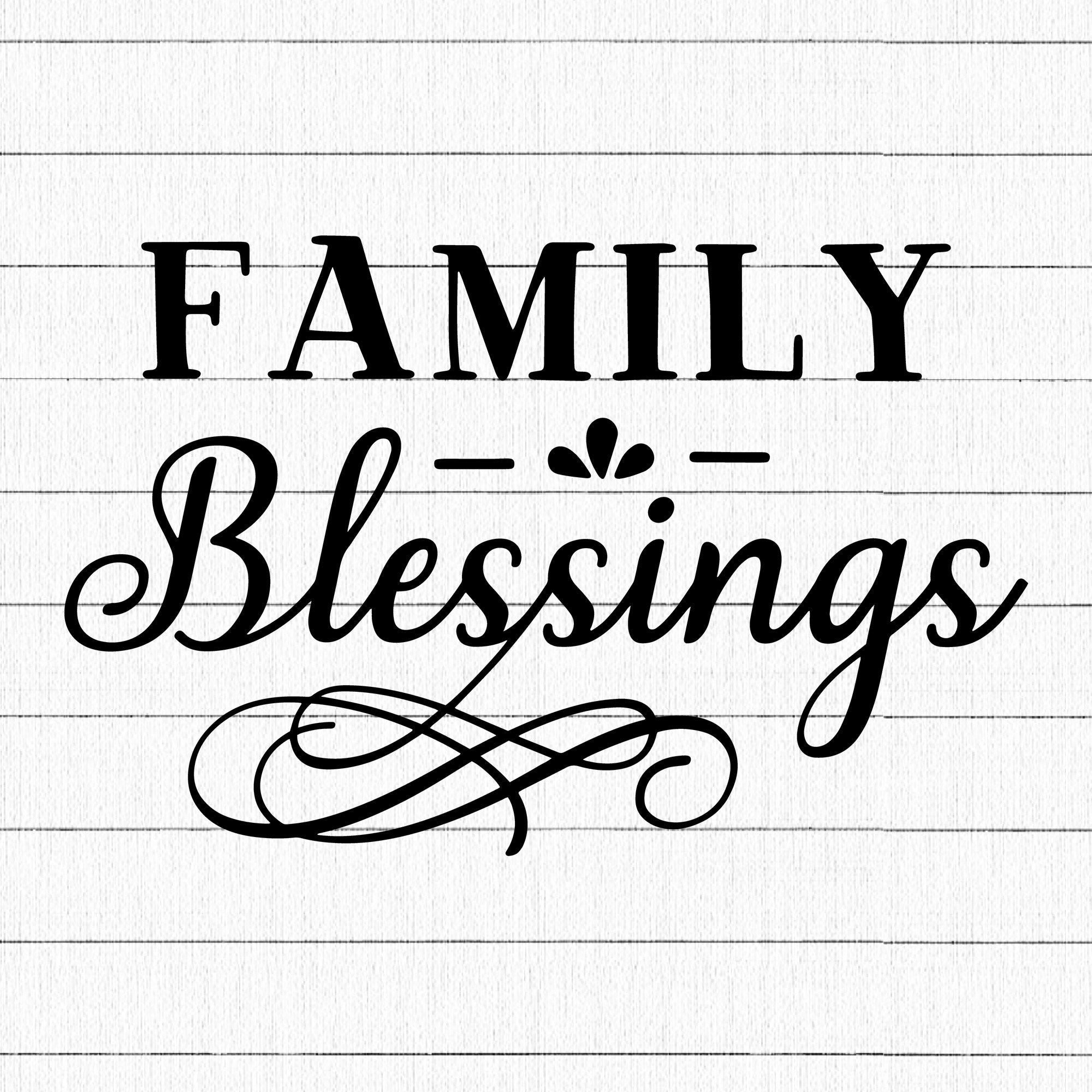 Family blessings SVG | M39F3 - Craft House SVG