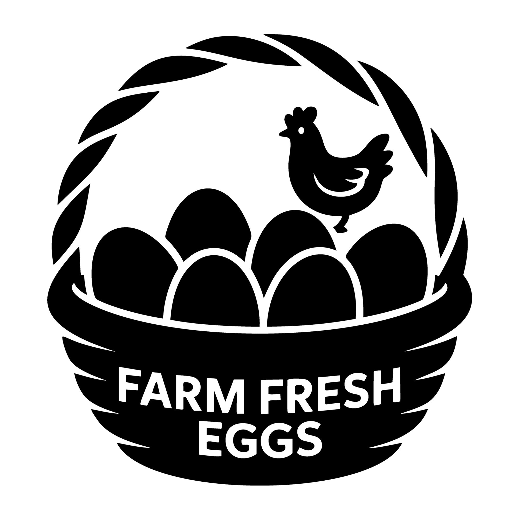 Farm Fresh Eggs SVG