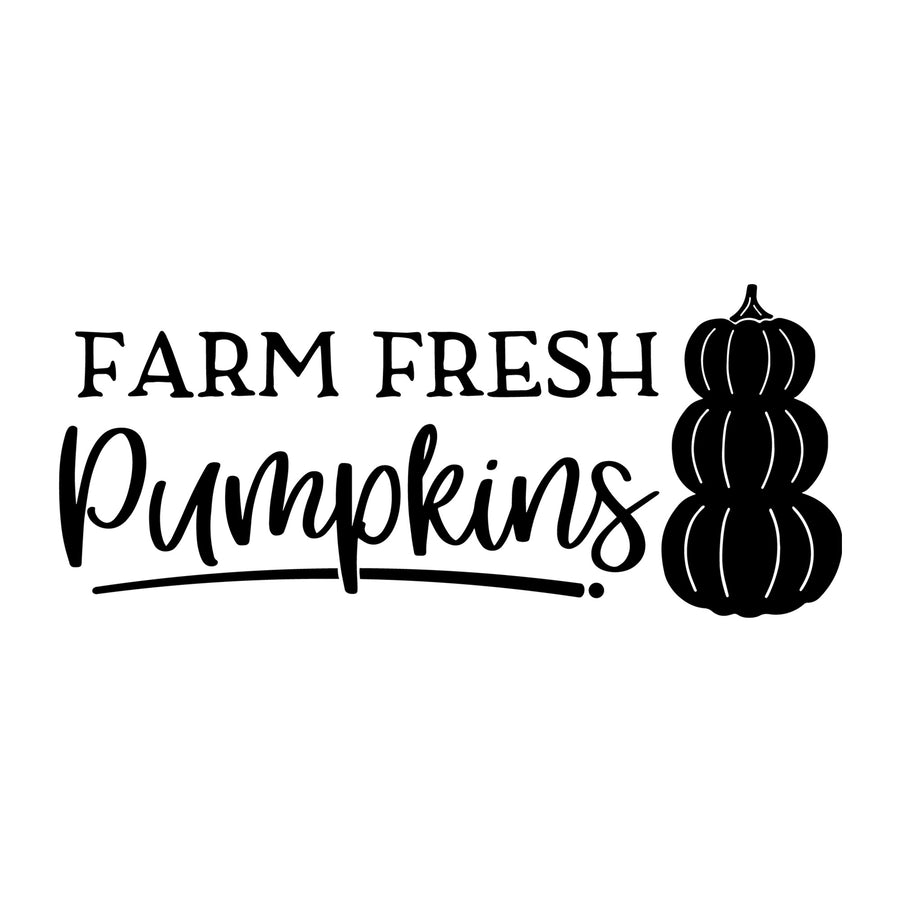 Farm Fresh Pumpkins SVG for Cricut, Silhouette, laser cutting, vinyl, sublimation, Thanksgiving shirts, signs, decals, mugs, and DIY craft projects.