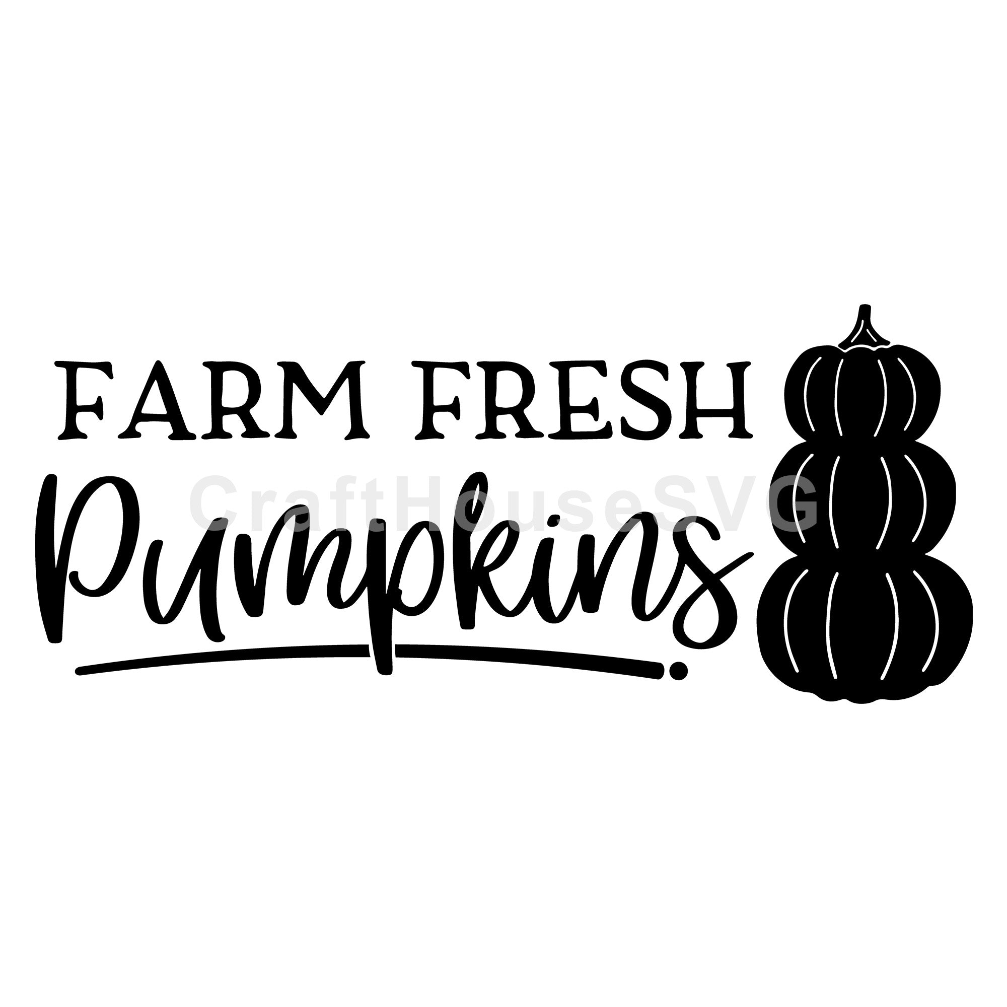 Farm fresh pumpkins SVG