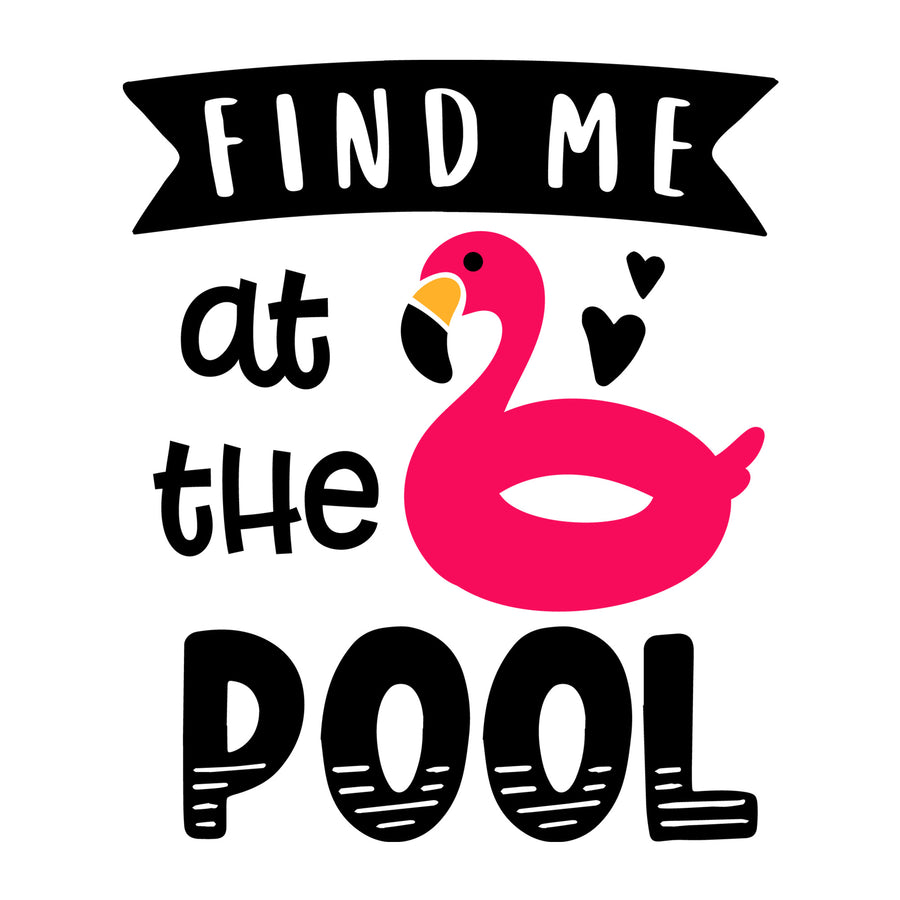 Find me at the pool SVG