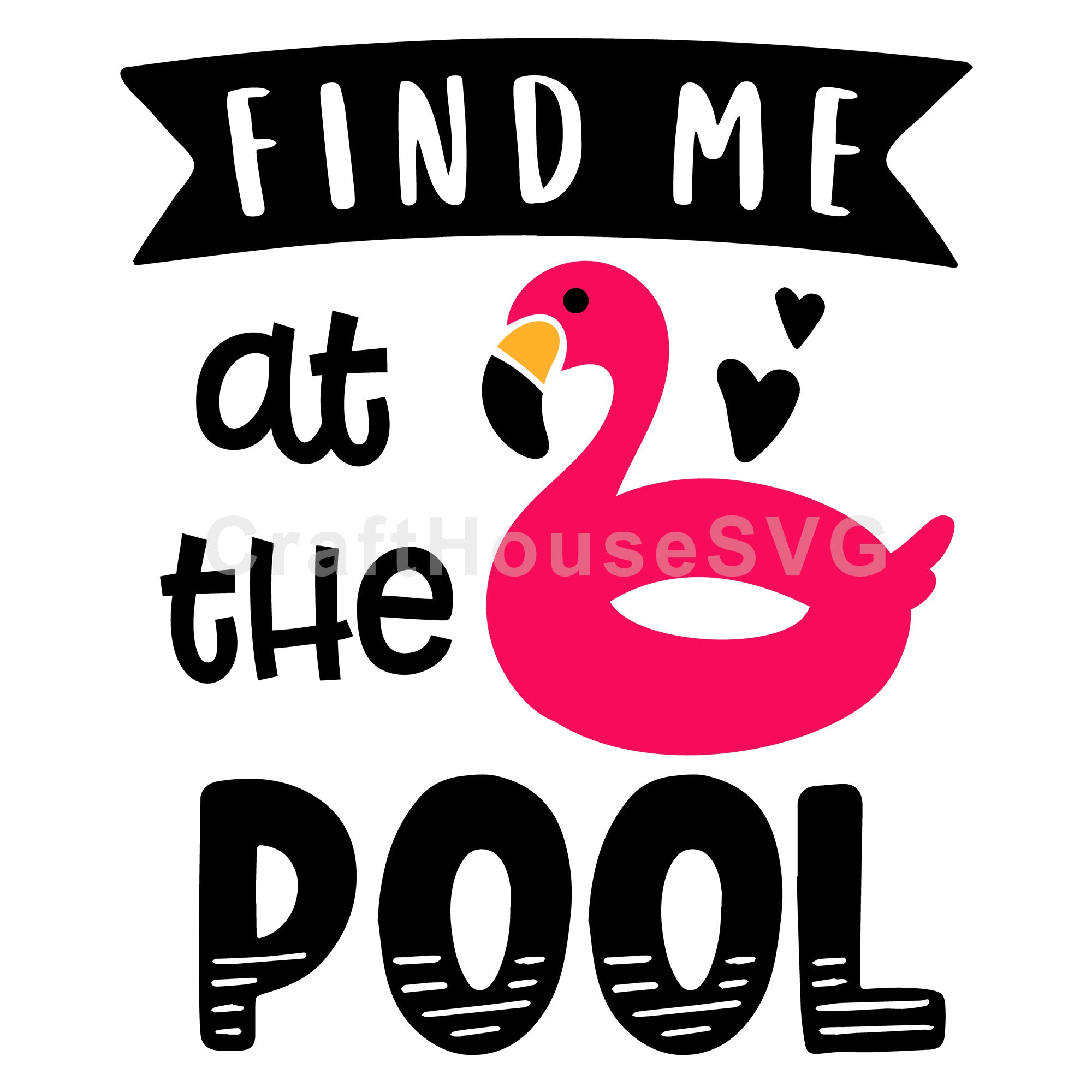 Find me at the pool  SVG | M48F | A Summer SVG cut file