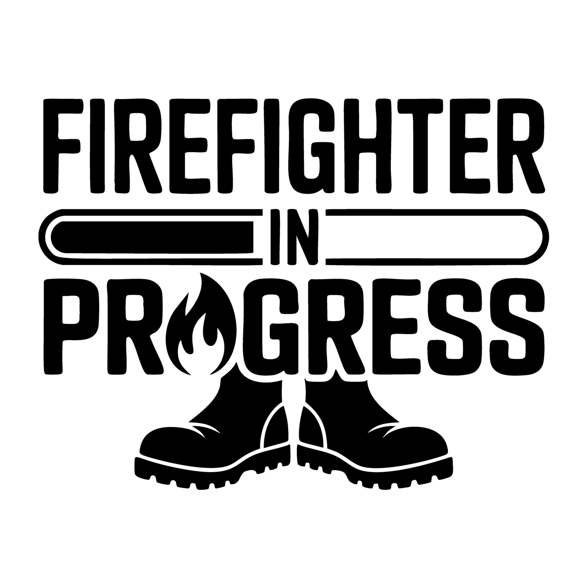 Firefighter in Progress SVG