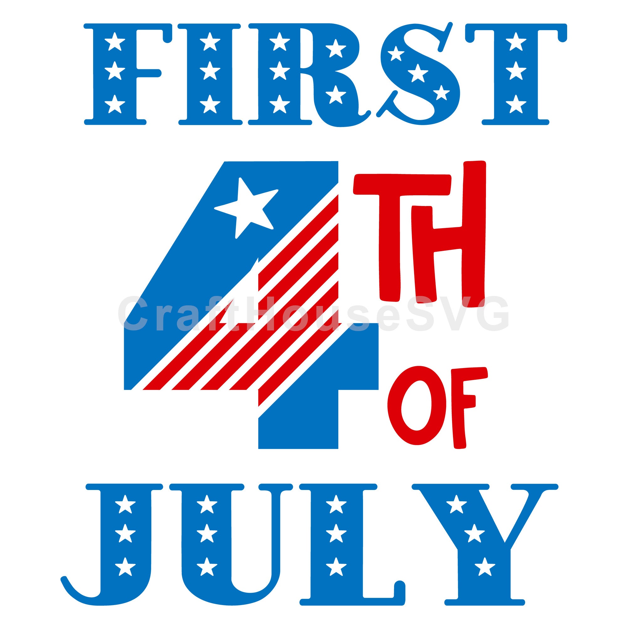 4th of July SVG file | First 4th of July SVG MF55