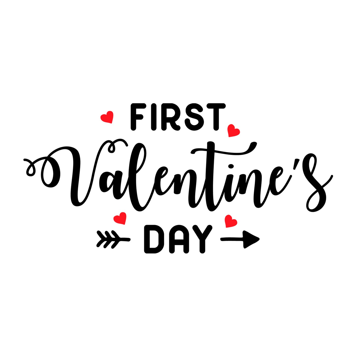First Valentine's Day SVG
