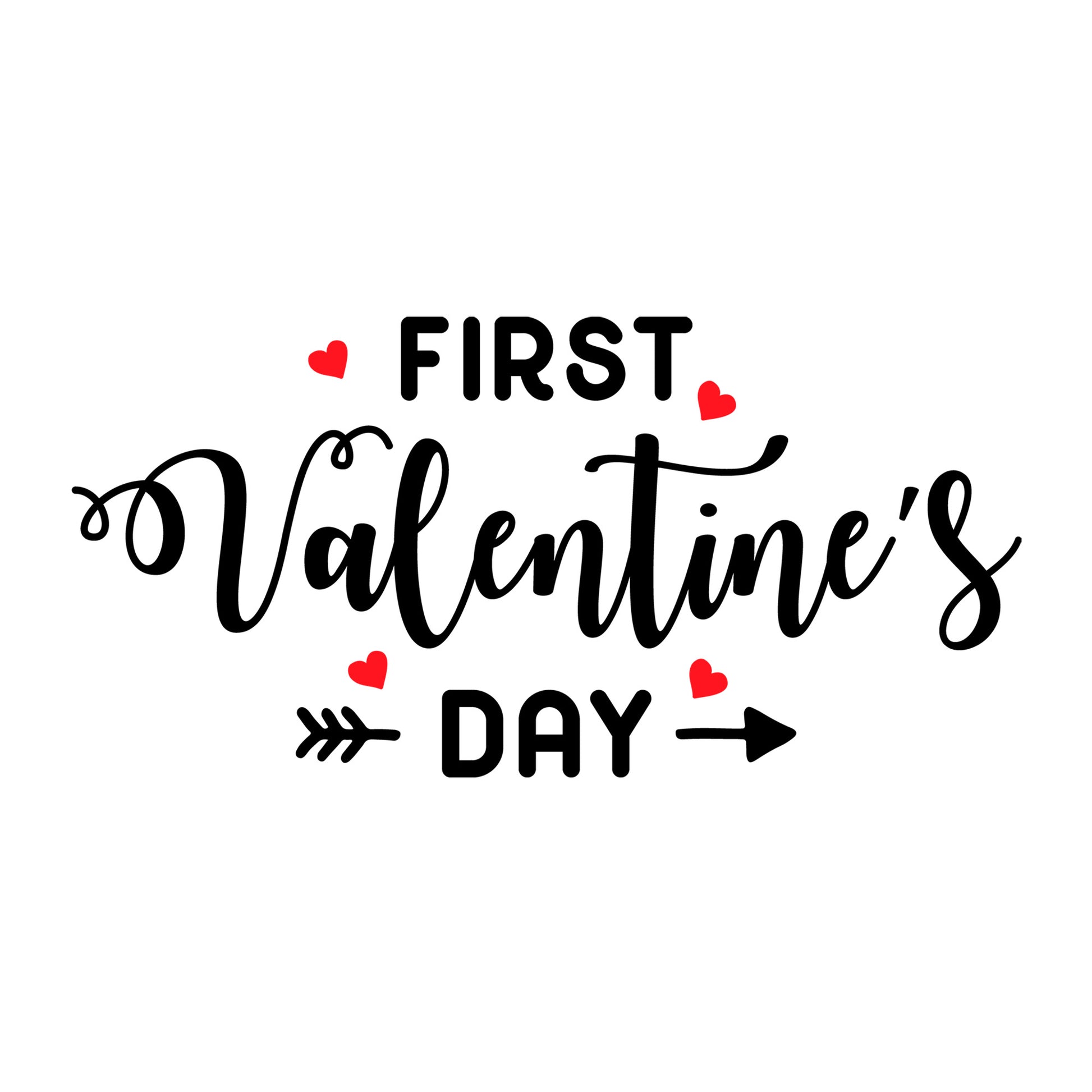 First Valentine's Day SVG