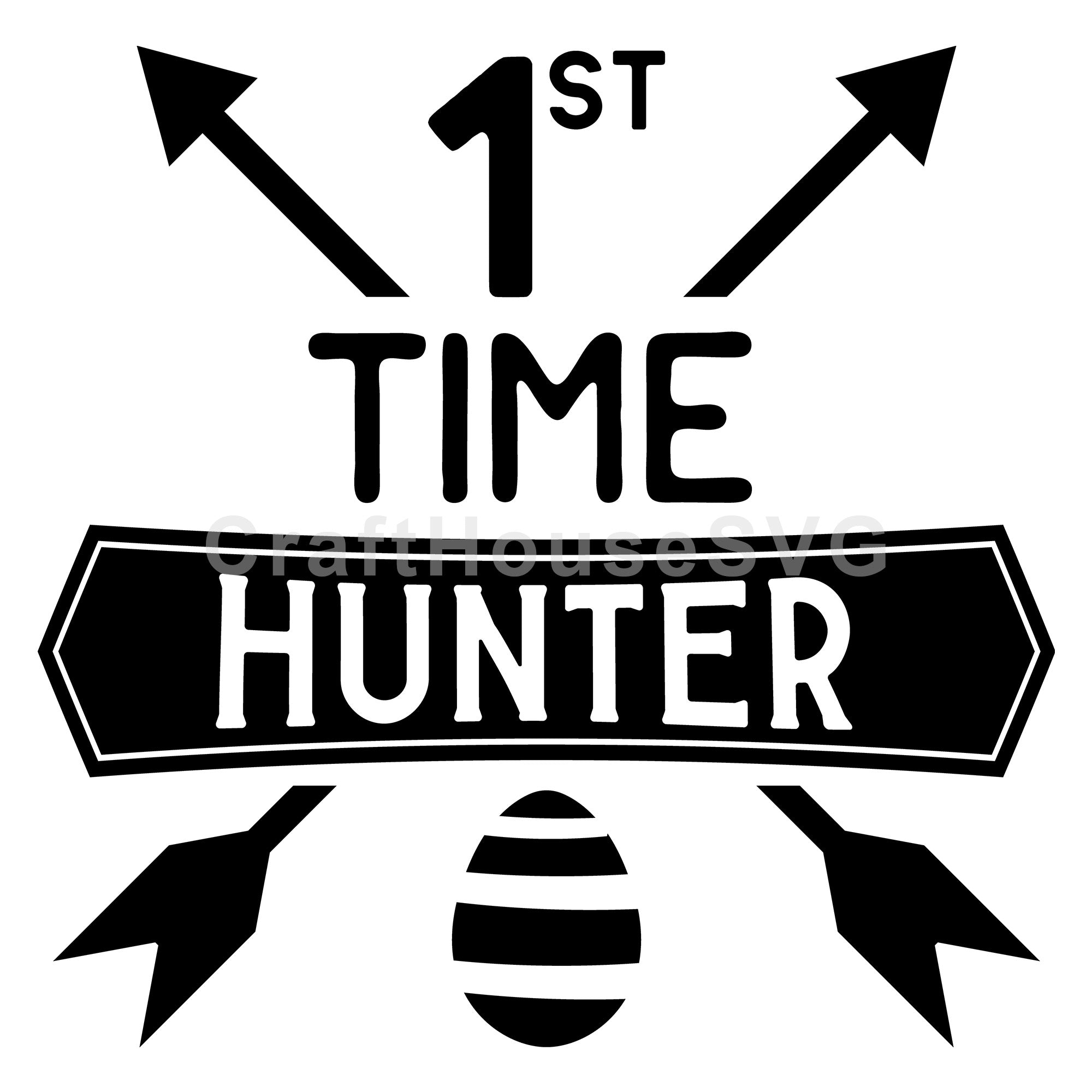 First time hunter SVG | M46F | An Easter SVG cut file