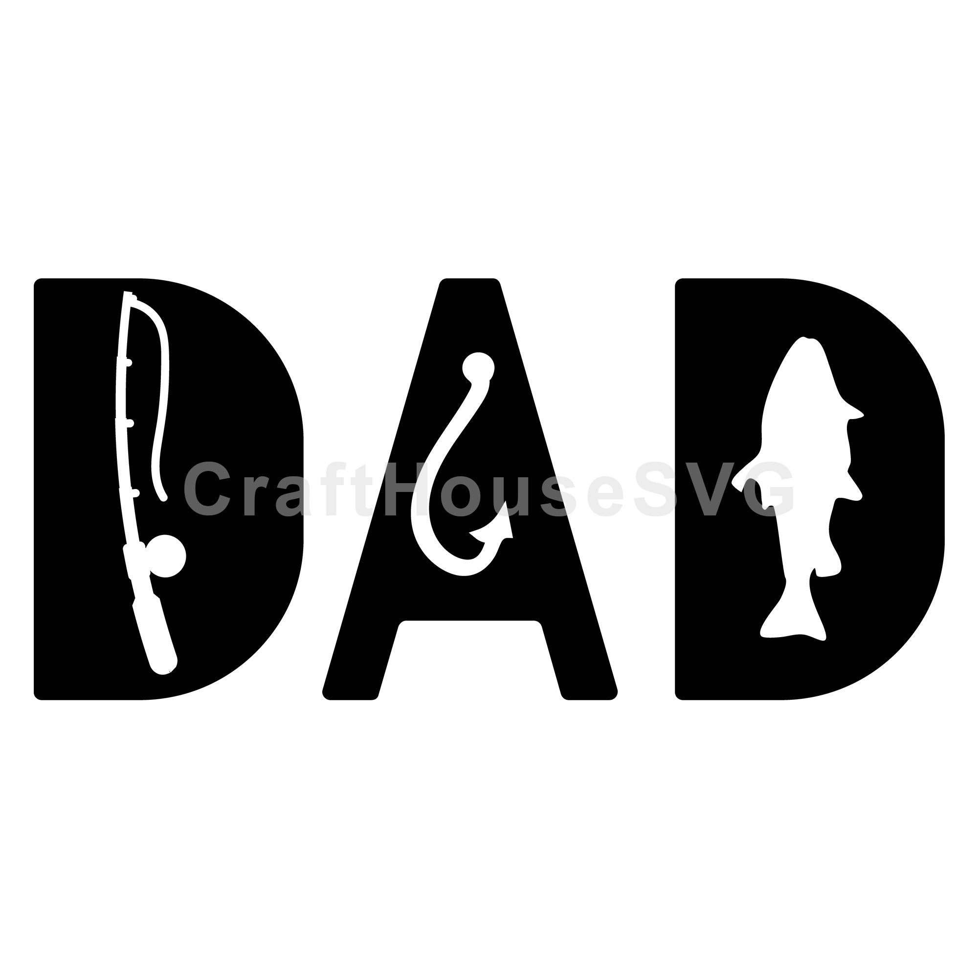 Fishing Dad SVG